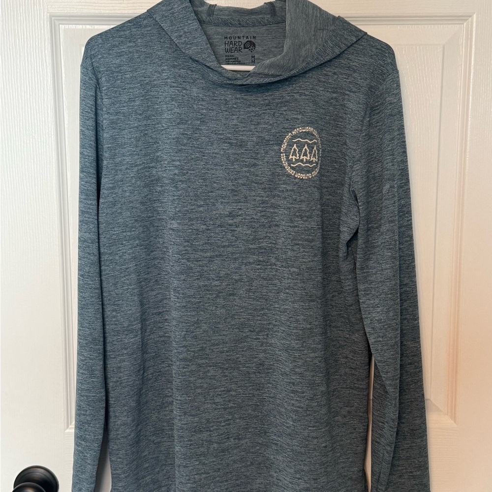 Mountain Hardware Men’s Sunblocker Hoody - Adriatic Blue Heather color